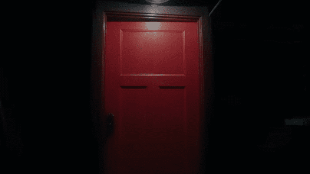 red door,Insidious: The Red Door,dark room,door